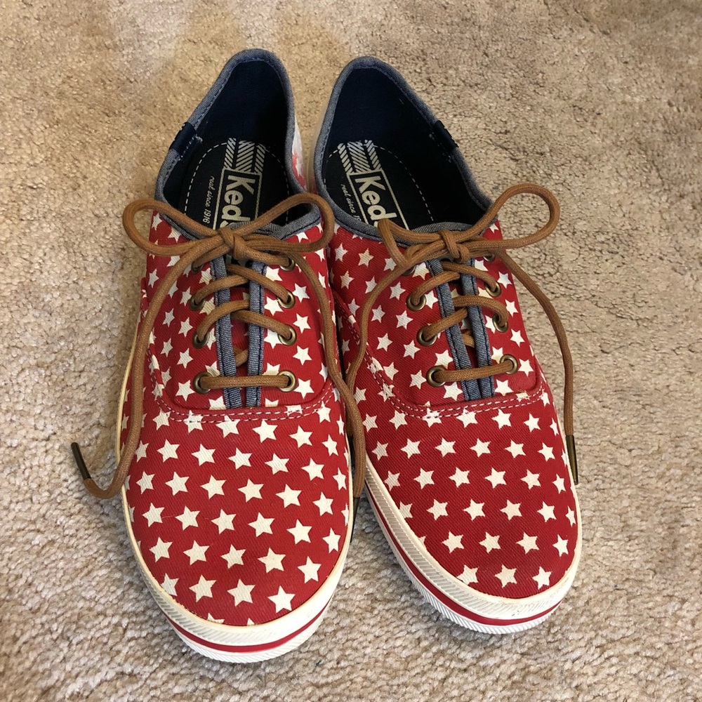 Red, White, & Blue Canvas Keds